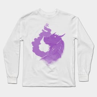 Dragon and Flame-Purple Version Long Sleeve T-Shirt